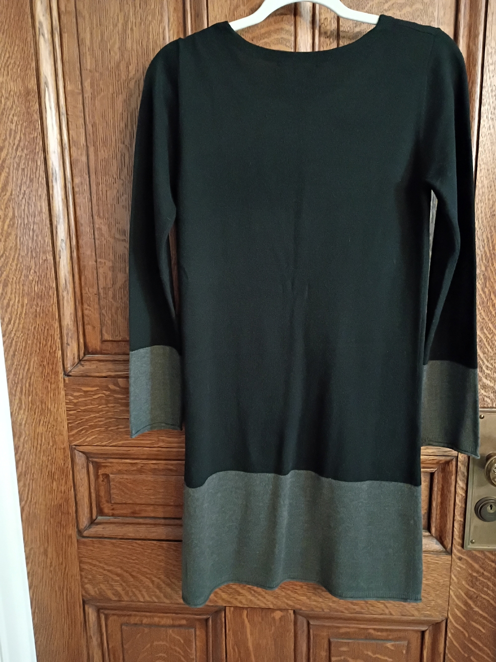 Philosophy Black and Gray Colorblock  Sweater Dress Size Medium